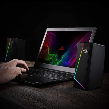 Redragon GS520 RGB Desktop Speakers, Altavoces Estéreo 2.0 para PC
