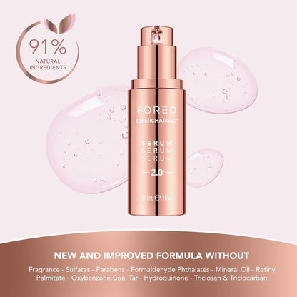FOREO Age-Defying BEAR Bundle | Dispositivo Facial de Microcorriente + 2× Serum Conductor 30 ml | Instant Face Lift en 3 minutos | T-Sonic, Anti-Shock System, 5 Niveles | Firmeza & Contorno