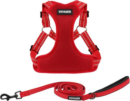 Arnés Voyager Aerolite Best Pet Supplies | No Pull, Reflectivo y Transpirable | Ajustable y Duradero | Beige XS