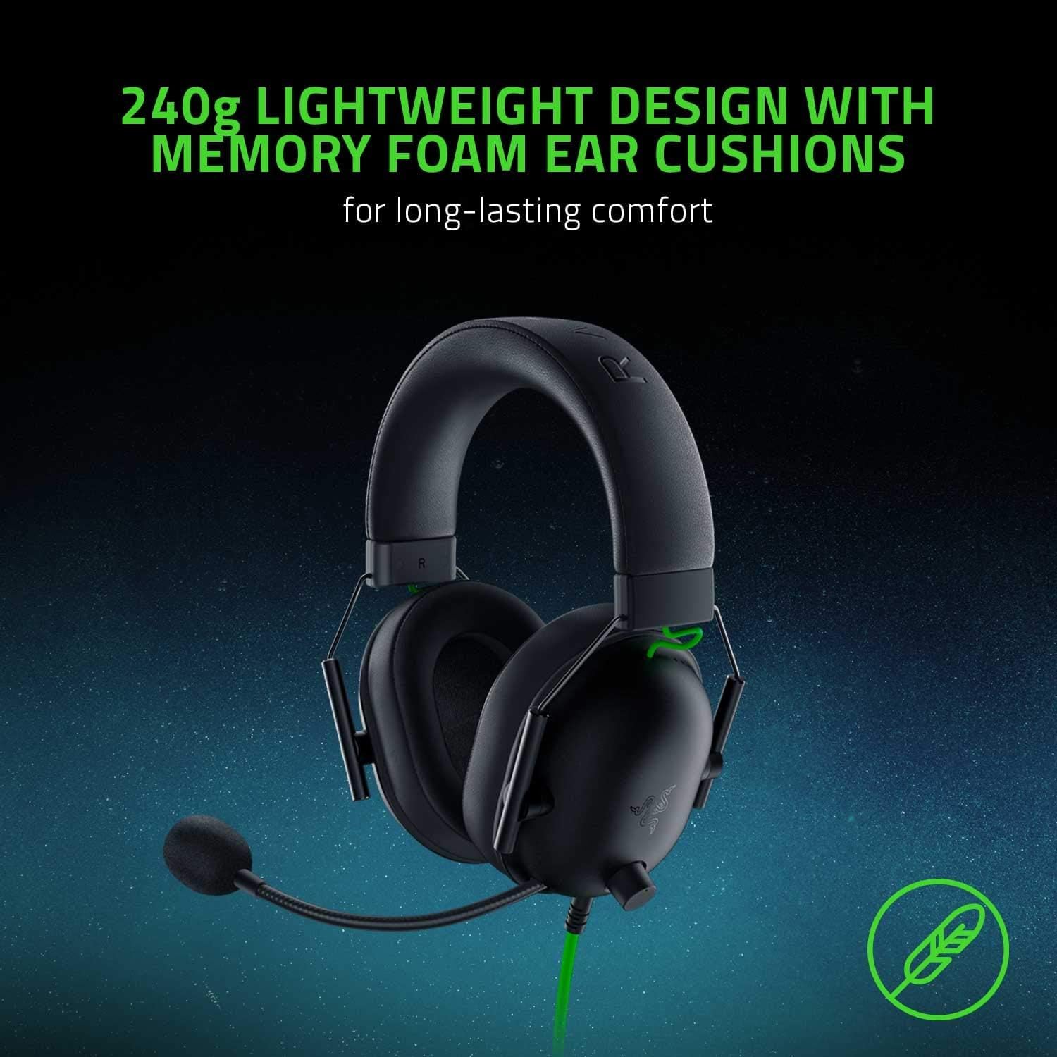 Razer BlackShark V2 X – Auriculares Gamer con Sonido Surround 7.1 y Micrófono de Alta Precisión