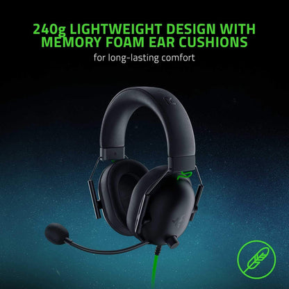 Razer BlackShark V2 X – Auriculares Gamer con Sonido Surround 7.1 y Micrófono de Alta Precisión