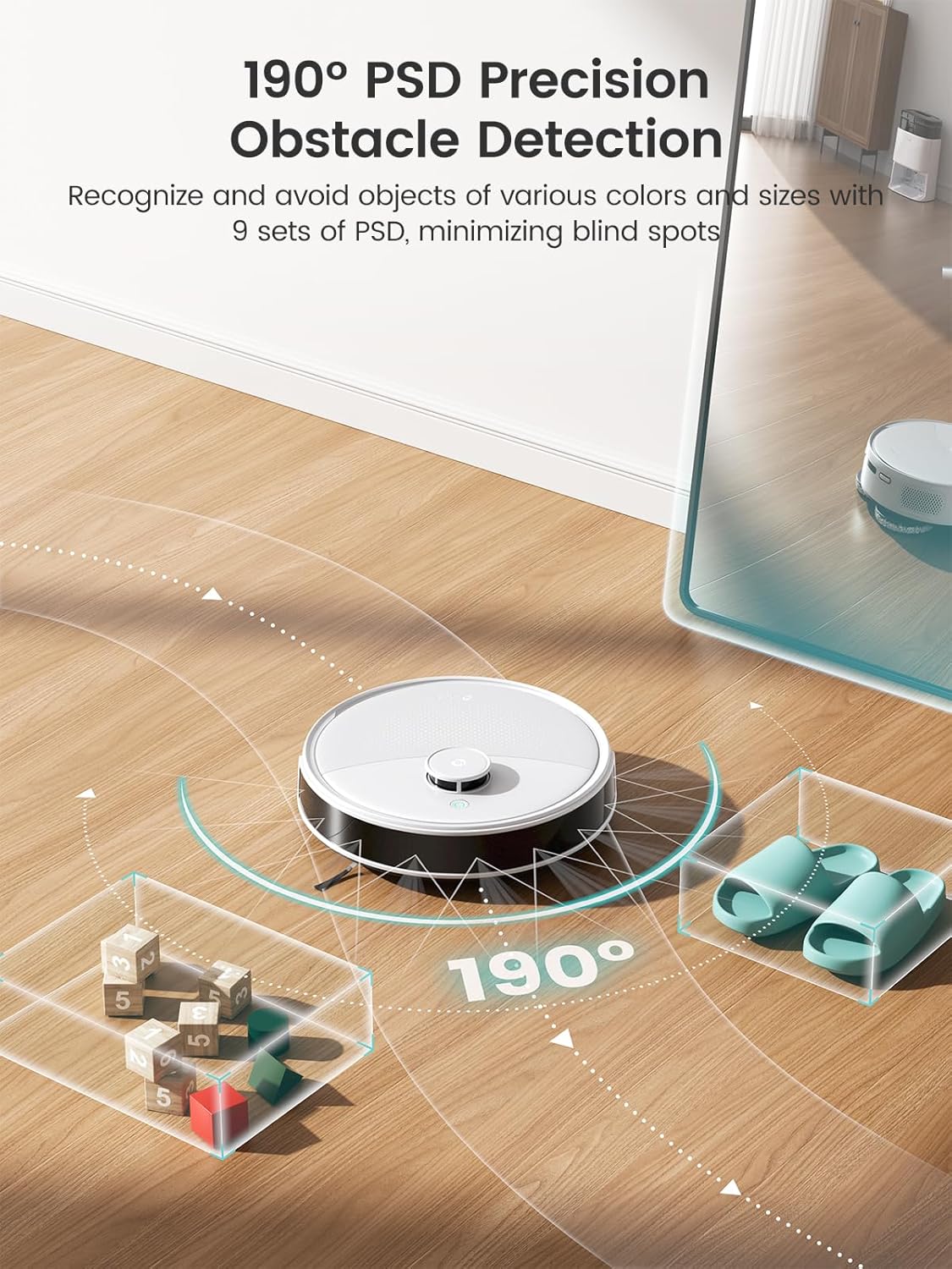 Lefant M3 Robot Aspiradora y Mopa 2 en 1 | 12000Pa Succión, Auto-Lavado y Secado de Mopas, Base con Autovaciado y Autorelleno, Cepillo Anti-Enredos, Navegación LiDAR Precisa, Control App/Alexa, 220 Min Autonomía
