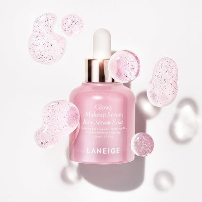 LANEIGE Suero de maquillaje Glowy: imprimación hidratante y suero facial para piel húmeda, maquillaje duradero y un acabado radiante
