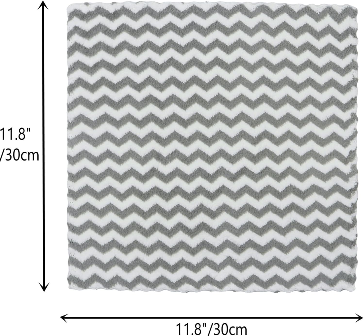 Trapos de limpieza de microfibra sin pelusas | Paquete de 10 trapos de secado rápido para limpieza | Súper absorbentes | Tamaño 12 x 12 pulgadas | Color: Gris