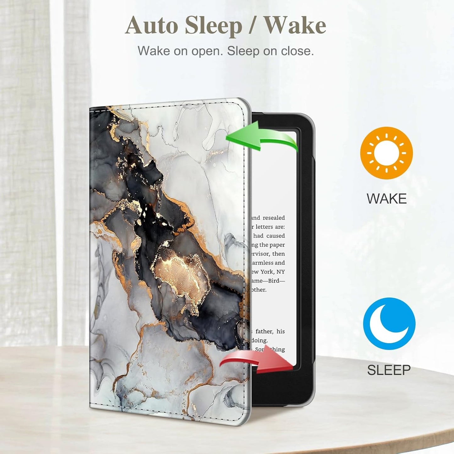 Funda para Kindle con función atril | Marmol