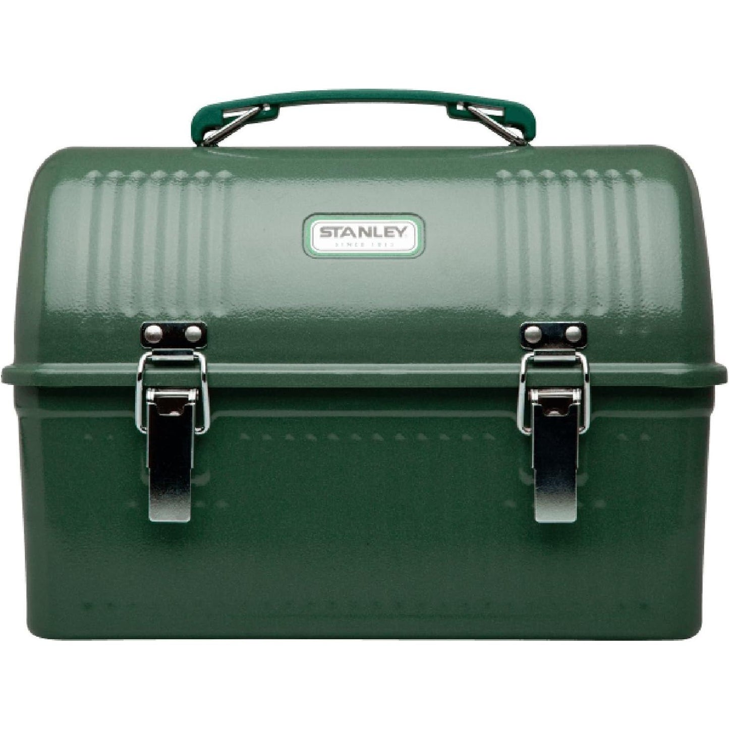 Classic Lunch Box 10 Qt | Vintage Metal Lunchbox | Durable Meal Container with Handle and Latch | Stores Food, Drinks, Thermos, Water Bottle