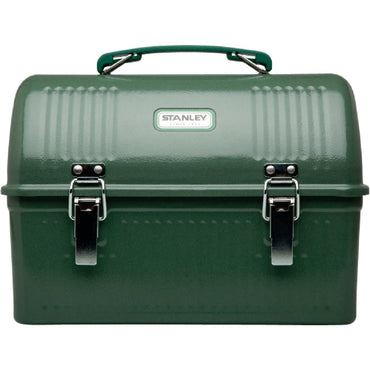 Classic Lunch Box 10 Qt | Vintage Metal Lunchbox | Durable Meal Container with Handle and Latch | Stores Food, Drinks, Thermos, Water Bottle