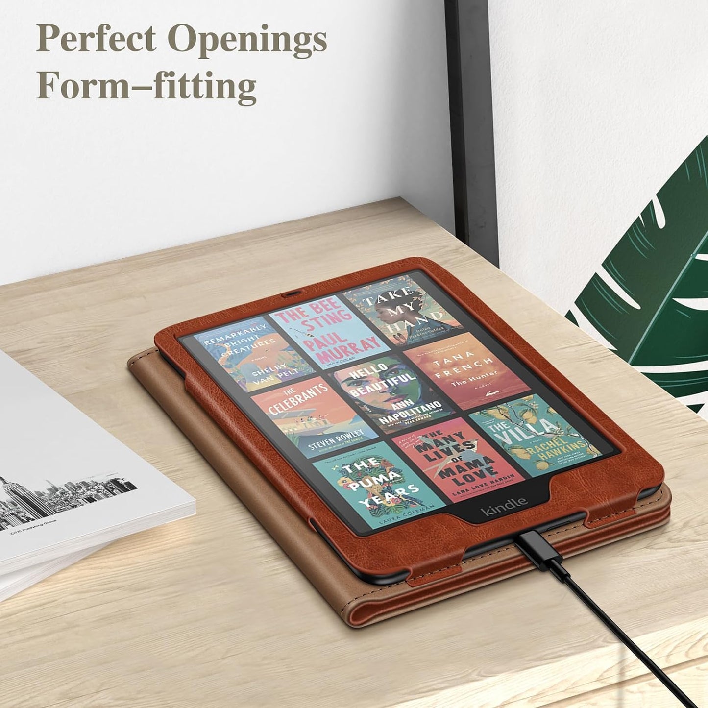 Funda para Kindle con función atril | Marron Vintage