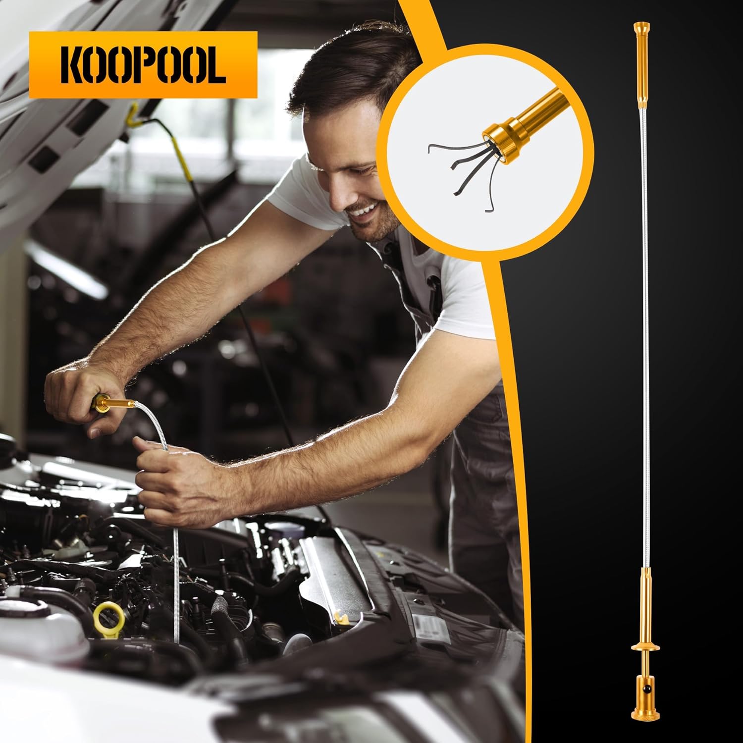 Set de Herramientas 159 Piezas KOOPOOL, Kit Completo con Caja Organizadora Plástica, Herramientas Manuales para Hogar, Auto y Reparaciones Generales