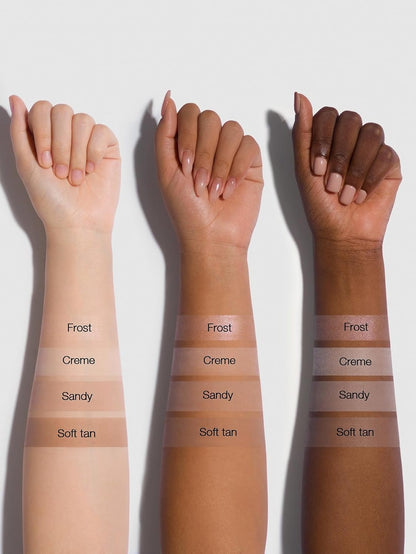 Paleta de resaltado y contorno de 4 tonos 2 en 1 | Iluminador facial brillante y contorno mate | Frio