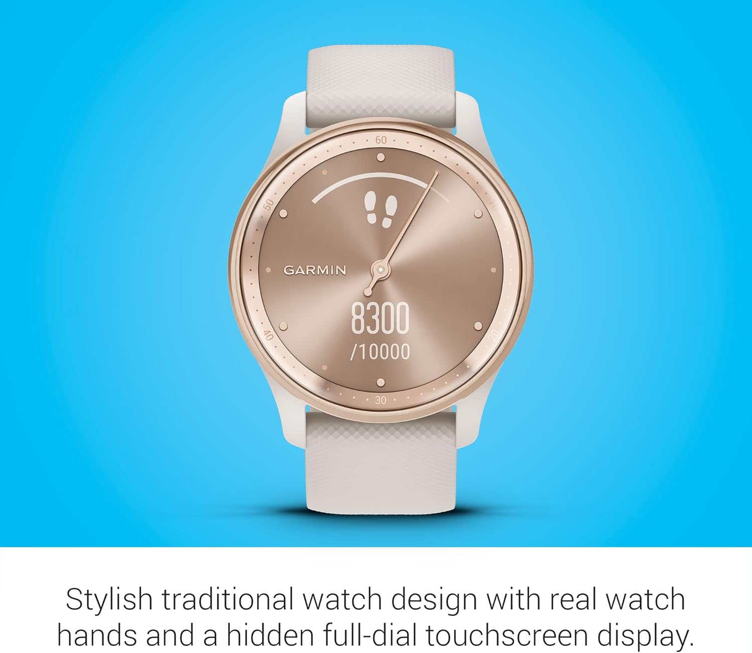 Garmin Vívomove Trend Smartwatch Híbrido – Estilo Analógico con Pantalla Táctil Oculta, 5 Días de Batería, Pagos Garmin Pay 