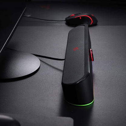 Redragon GS560 RGB Soundbar, Barra de Sonido Estéreo 2.0 para PC – Negro