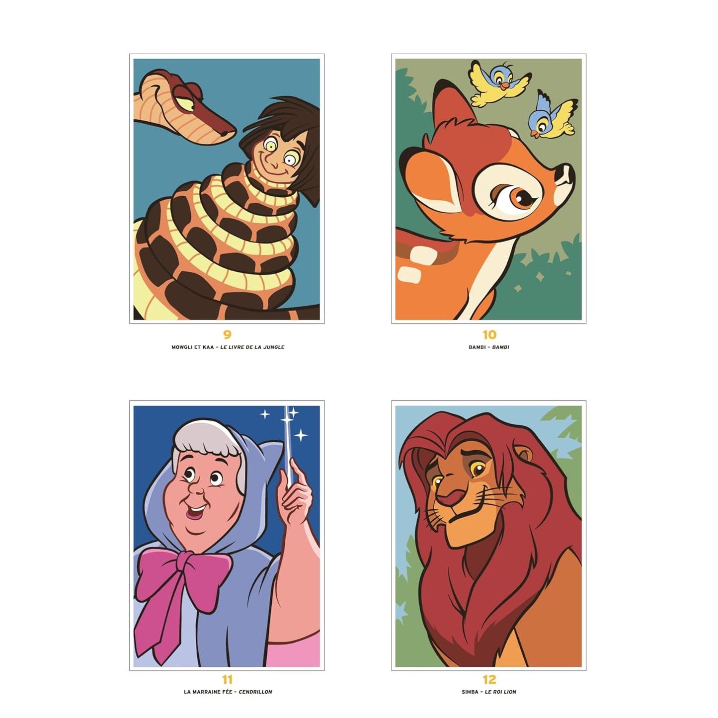Dibujos para colorear de Disney Mystery | Edición: Retratos (ilusión óptica) | Arteterapia | idioma: Francés