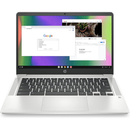 Laptop Chromebook 14 | Intel Celeron N4120 | 4 GB de RAM | 64 GB eMMC | Pantalla HD de 14 pulgadas | Chrome OS | Gráficos 4K