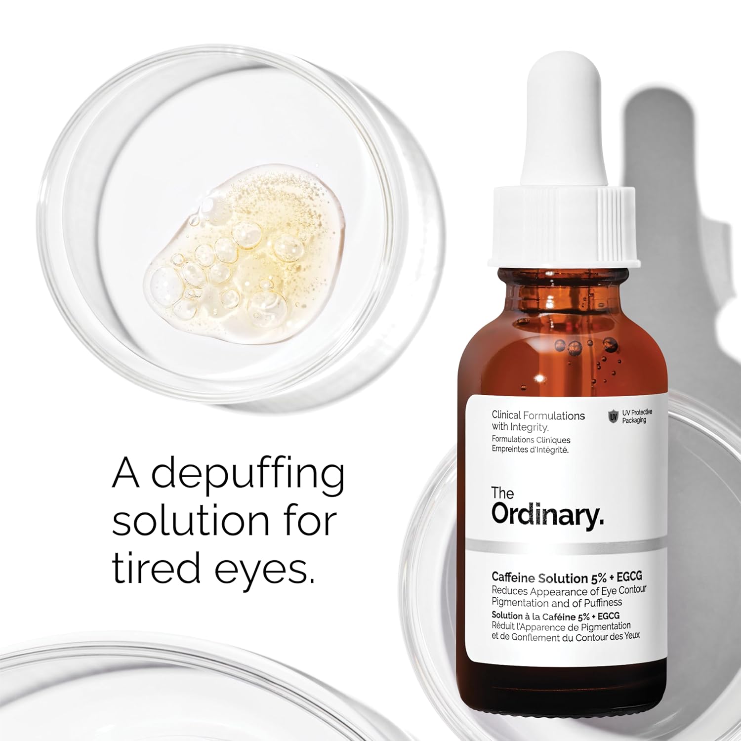 The Ordinary Most Loved Skincare Trio Set | Hyaluronic Acid 2% + B5, Niacinamide 10% + Zinc 1%, Caffeine Solution 5% – Hidratación, Luminosidad y Reducción de Poros – Vegano & Cruelty Free