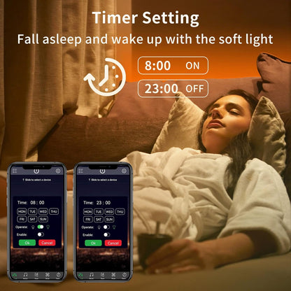 Tira LED 100FT RGB con Control por App y Control Remoto, Luces LED con Sincronización Musical, Temporizador y Adhesivo Fácil de Instalar – Decoración para Habitación, Sala y Fiestas