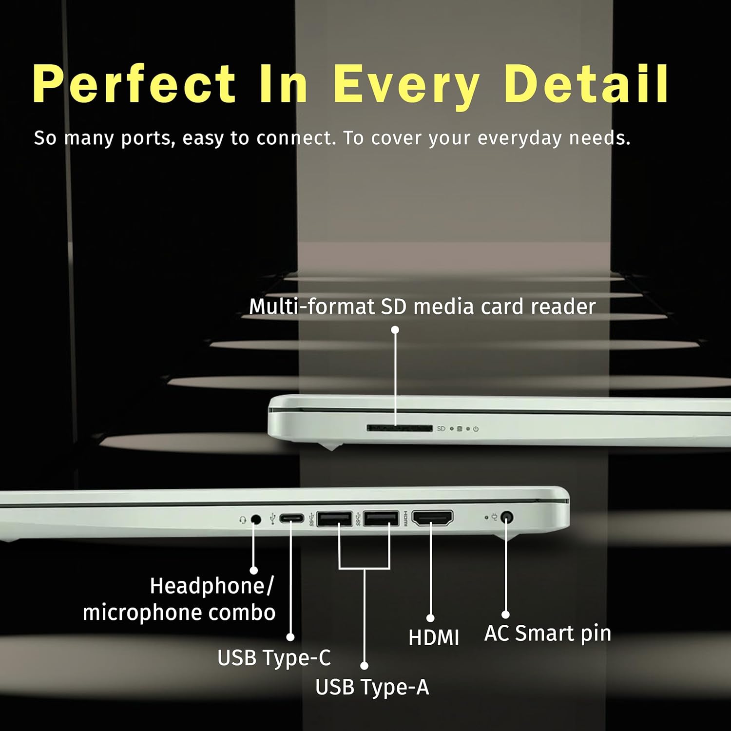 Laptop Verde ultraligera de 14 pulgadas con 1 año Office 365 y copiloto AI | procesador Intel N150 | 16 GB de RAM | Almacenamiento de 288 GB | Batería de larga duración