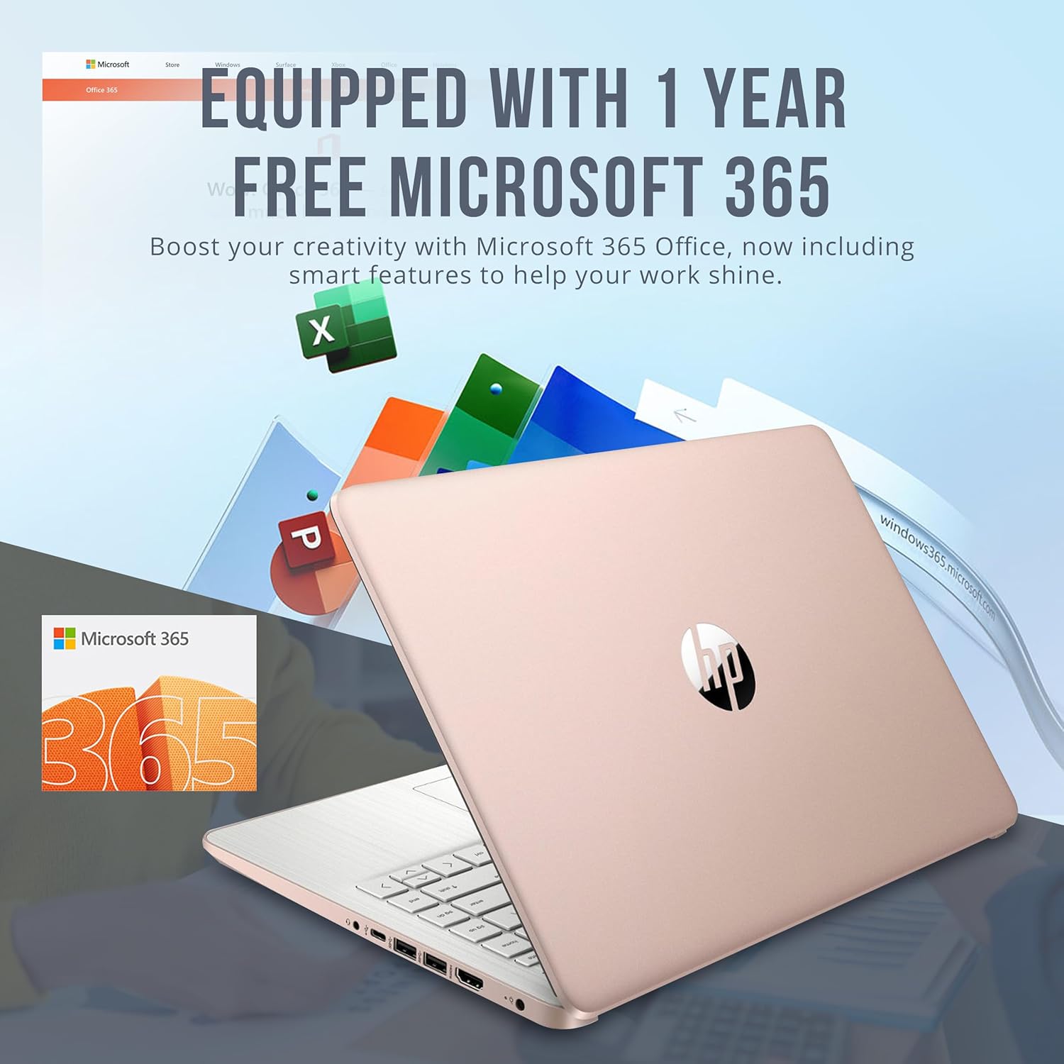 Laptop Rosa BrightView HD de 14 pulgadas | Intel Celeron N4120 | 16 GB de RAM | 416 GB de almacenamiento 