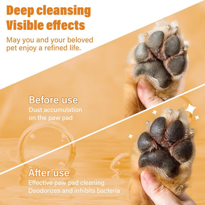 Limpiador de Patas para Perros y Gatos | Espuma Sin Enjuague con Cepillo de Silicona Integrado | 150 ml