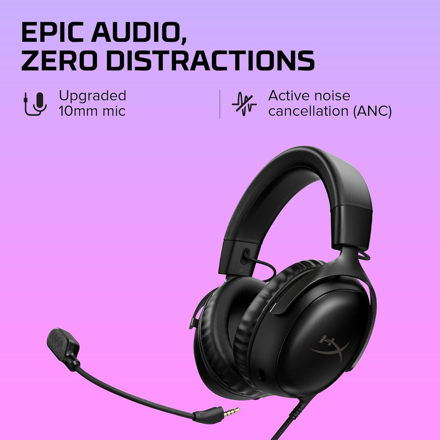 HyperX Cloud III – Auriculares Gaming con Cable para PC, PS5, Xbox Series X|S