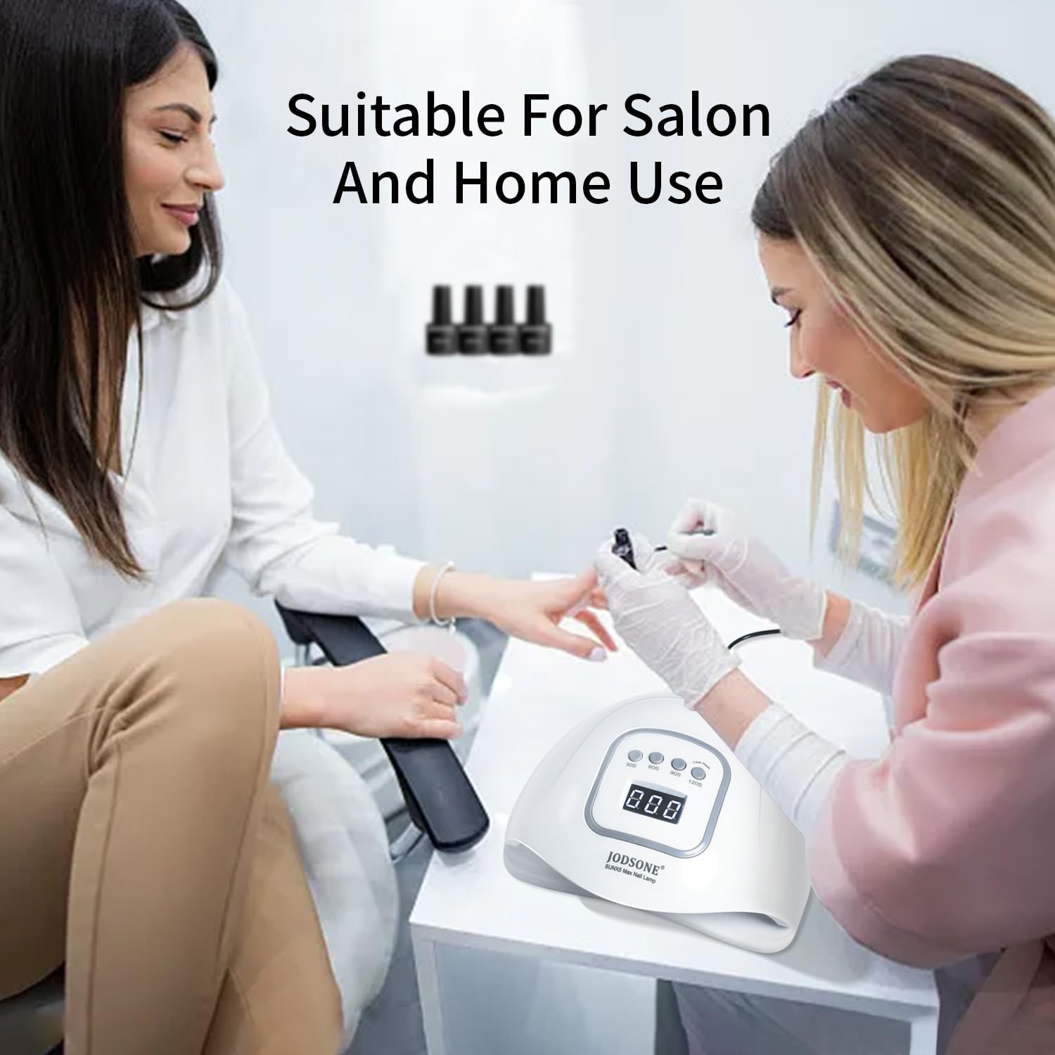 Lámpara de uñas LED UV | Secador de uñas para esmalte de gel, lámpara de uñas de gel LED con sensor automático y 4 temporizadores