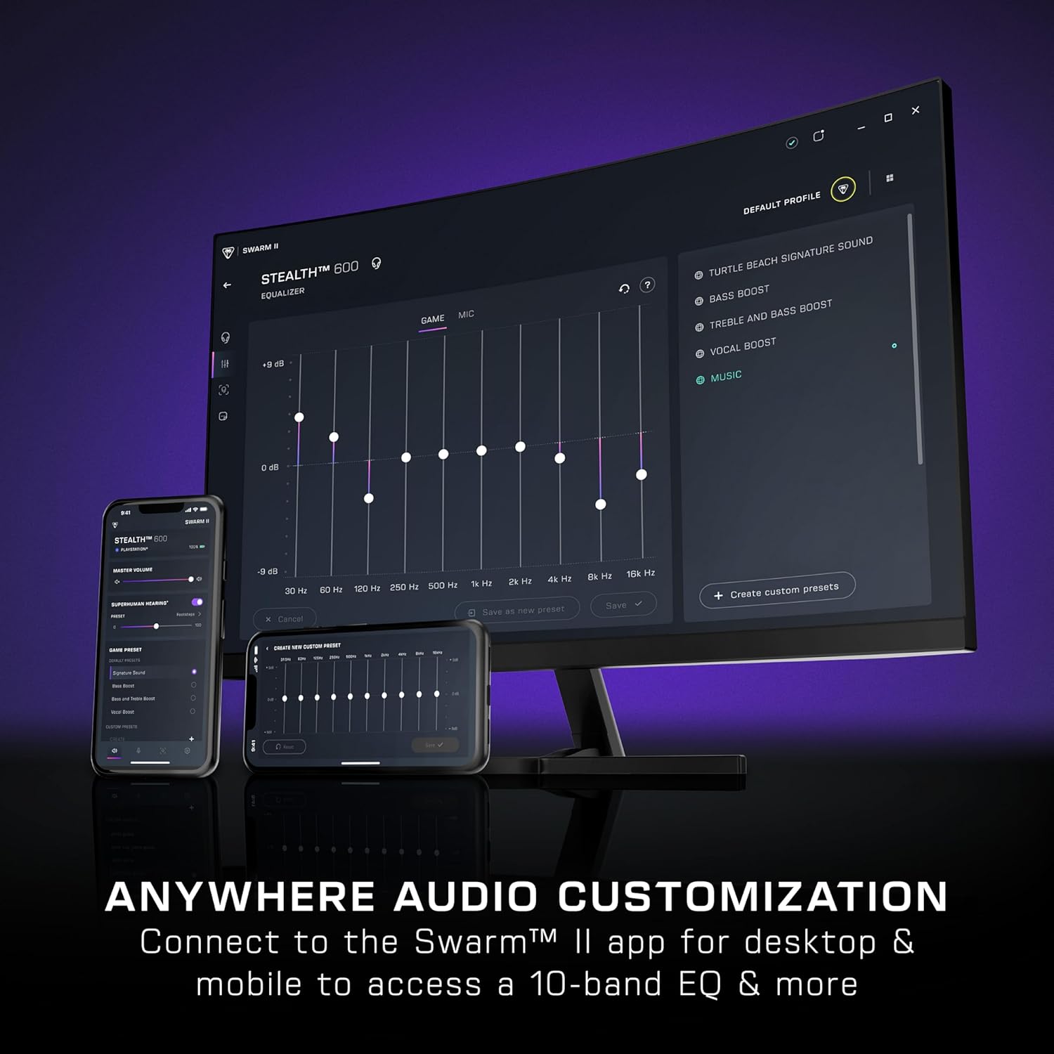 Turtle Beach Stealth 600 – Auriculares Gaming Inalámbricos Multiplataforma con Sonido Amplificado y Micrófono con Cancelación de Ruido