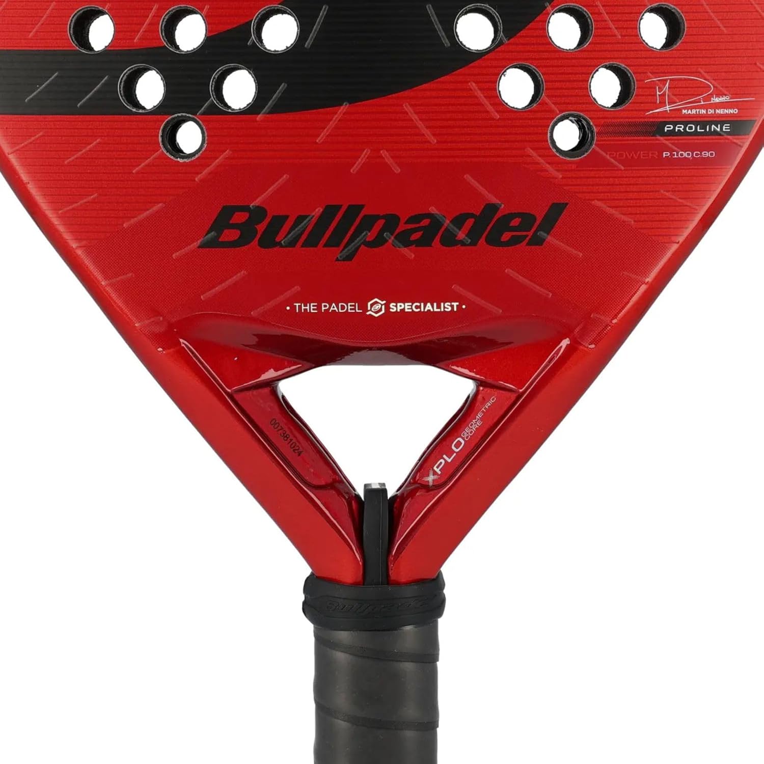Padel Racket XPLO Comfort 2025 | Advanced Fibrix Fiber Pala Padel | GEOSHAPE for Explosive Power & High Balance | Air Power Racket Enhanced Aerodynamics | Wave System & Smart Holes Design