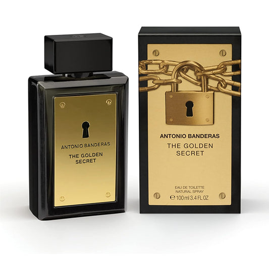 Antonio Banderas The Golden Secret Eau de Toilette Hombre | Perfume Masculino Fresco, Especiado y Elegante – 3.4 oz / 100 ml