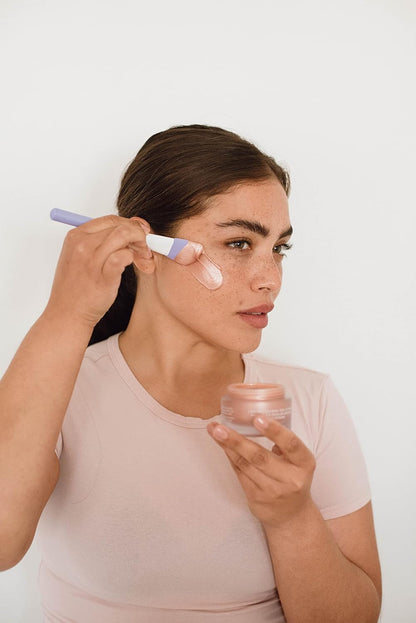 Florence by Mills Low-Key Calming Peel Off Mask | Mascarilla Calmante Peel-Off Rosa Dorada con Extracto de Lirio de Agua y Manzanilla – 50 ml