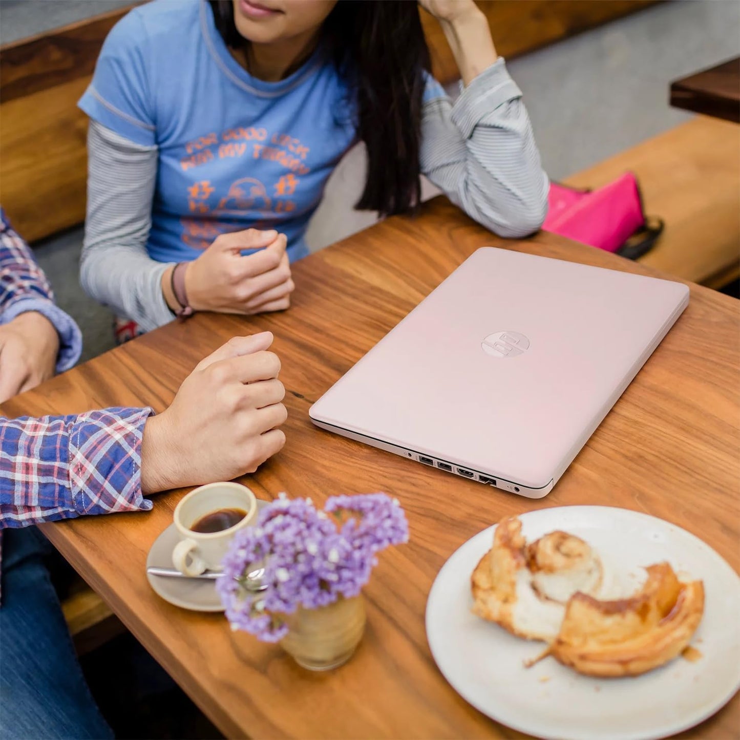 Laptop Rosa HD de 14 pulgadas | 16 GB de RAM | 64 GB eMMC | Intel Quad-Core N4120 | Cámara web | Windows 11 Home