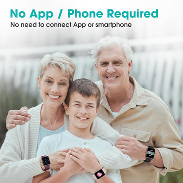 Reloj podómetro | Apto para personas mayores | No requiere aplicación/teléfono | Seguimiento de fitness impermeable con contador de pasos | Calorías | Para caminar y correr | Color: Púrpura