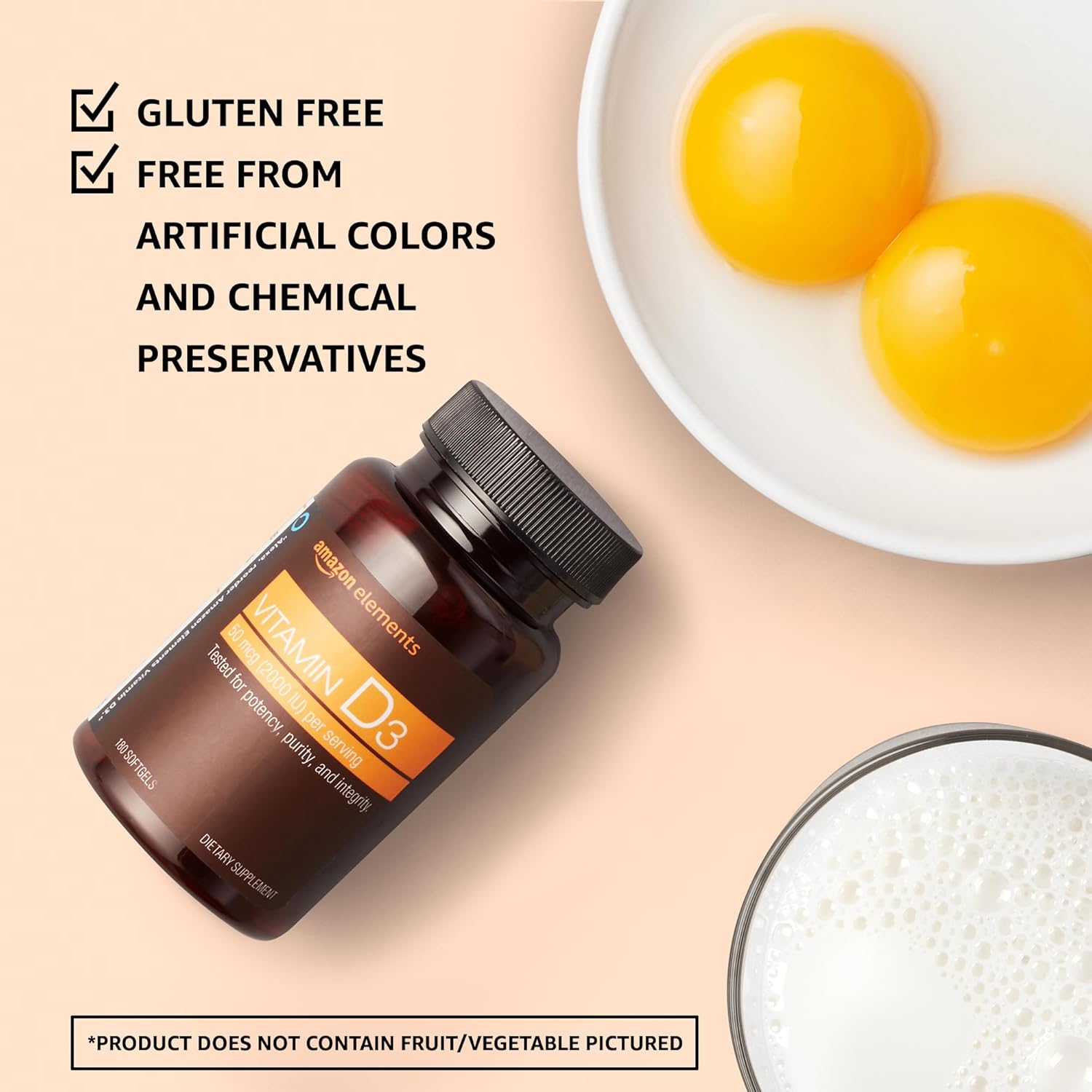 Vitamina D3 | 180 cápsulas blandas | 6 meses