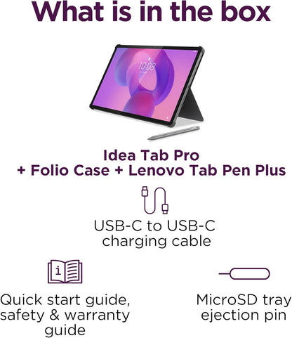 Lenovo Idea Tab Pro 12.7" – Tablet Inteligente de Alto Rendimiento para Estudiantes y Profesionales