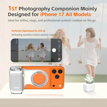Accesorio para filmar | UGC | Compatible con iOS17 e iOS18 | Agarre magnético | Control remoto