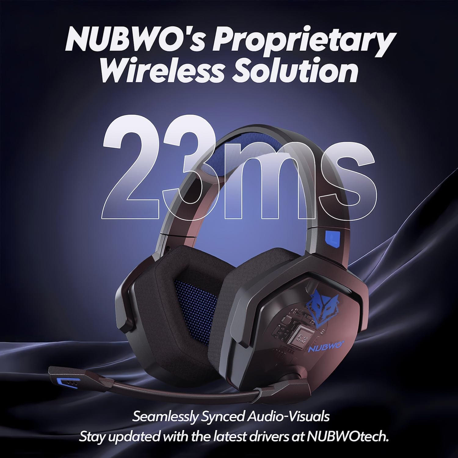 NUBWO G06 – Auriculares Gamer Inalámbricos Dual con Micrófono, Batería de Larga Duración y Sonido Preciso