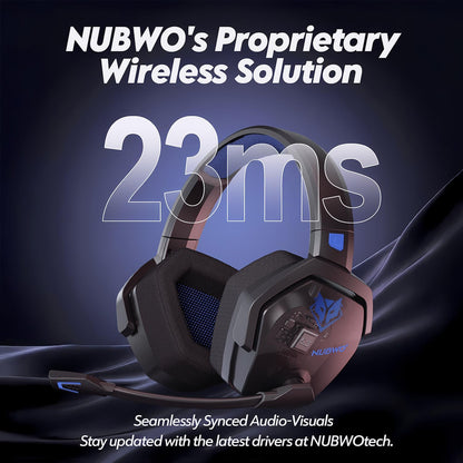 NUBWO G06 – Auriculares Gamer Inalámbricos Dual con Micrófono, Batería de Larga Duración y Sonido Preciso