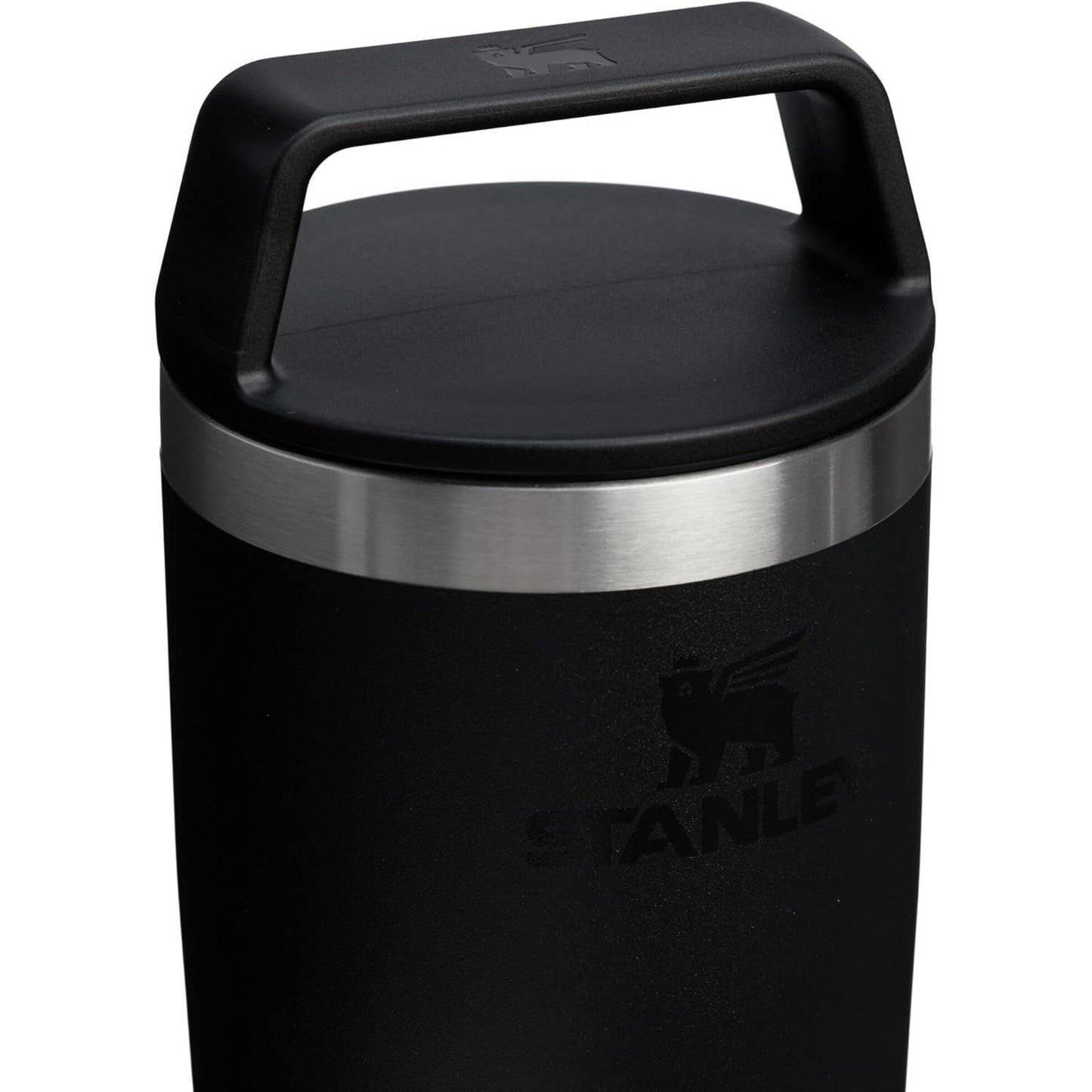 Cafe to Go Travel Mug 20 Oz | Leakproof Two-Part Drink through Lid | Tumbler Cup for Coffee, Tea and Drinks | Insulated Stainless Steel Coffee Mug | Bpa-Free | Black 2.0