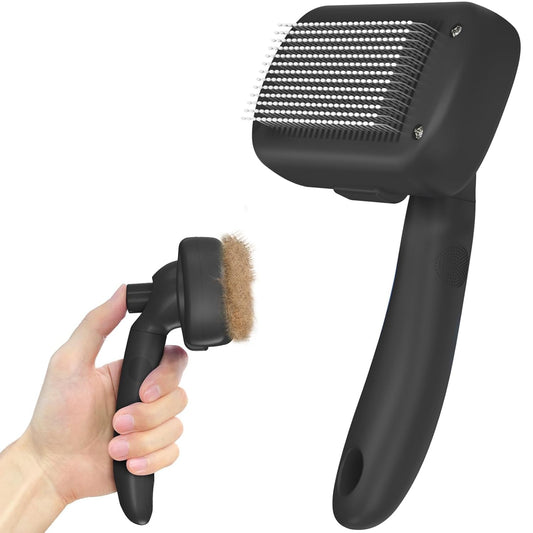 Cepillo Autolimpiante para Perros y Gatos | Removedor de Pelo Suelto, Deshedding y Grooming | Apto Pelo Corto y Largo