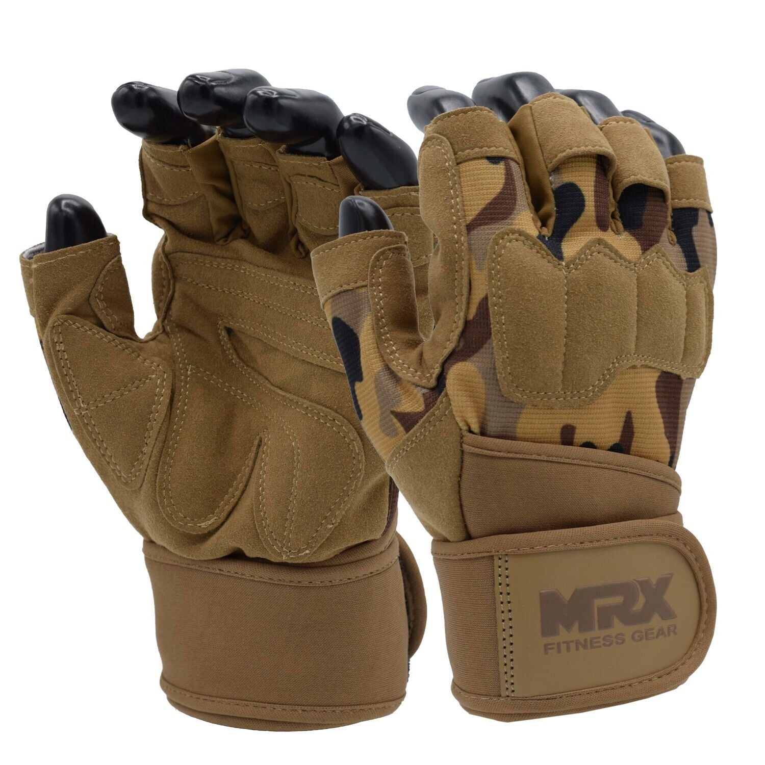 Guantes de Gimnasio MRX con soporte de muñeca para Hombre - Weight Lifting Gym  