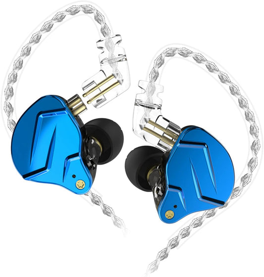 KZ ZSN Pro X Auriculares In-Ear Monitor 1BA+1DD HiFi con Cable Desmontable – Auriculares Deportivos y Gaming con Cancelación de Ruido Pasiva, Compatible con PC, Teléfono y Tablet