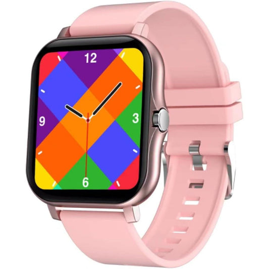 Smart Fitness Tracker Watch for Android/Ios - IP68, Heart Rate/Blood Oxygen/Sleep Monitoring, 8 Sports Modes, Breath Training, Weather Updates - 1.69-Inch Display for Men and Women (Rose Gold)