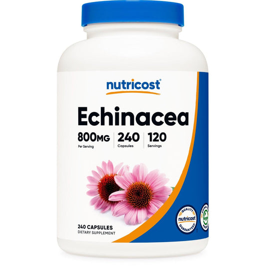 Nutricost Echinacea 800 mg | 240 Cápsulas Vegetarianas