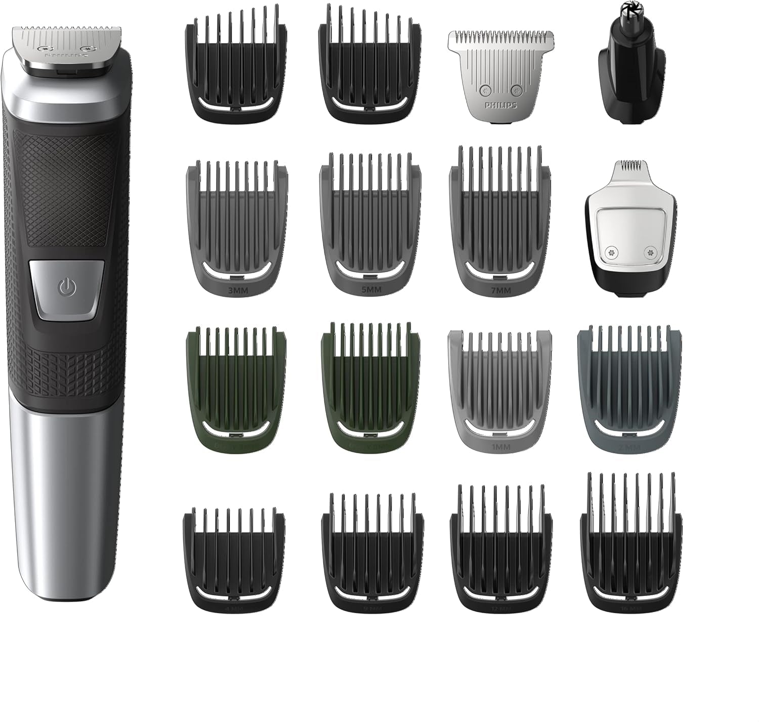 Philips Norelco Multigroom Series 5000 (MG5750/49) | 18 en 1 para Barba, Cabello y Cuerpo – Sin aceite