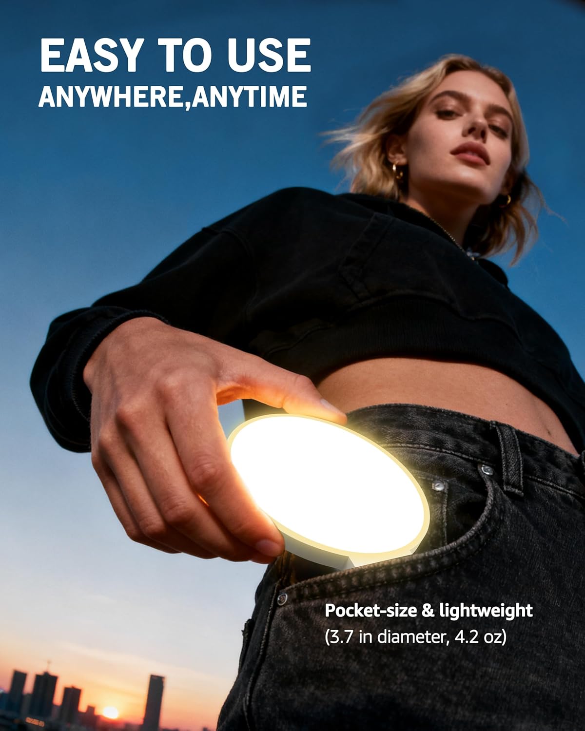 Luz de teléfono suave de 3 colores con clip | Luz de anillo portátil Recargable para iPhone computadora, celulares