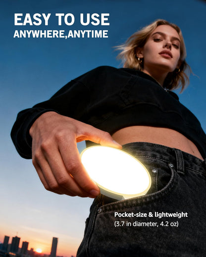 Luz de teléfono suave de 3 colores con clip | Luz de anillo portátil Recargable para iPhone computadora, celulares