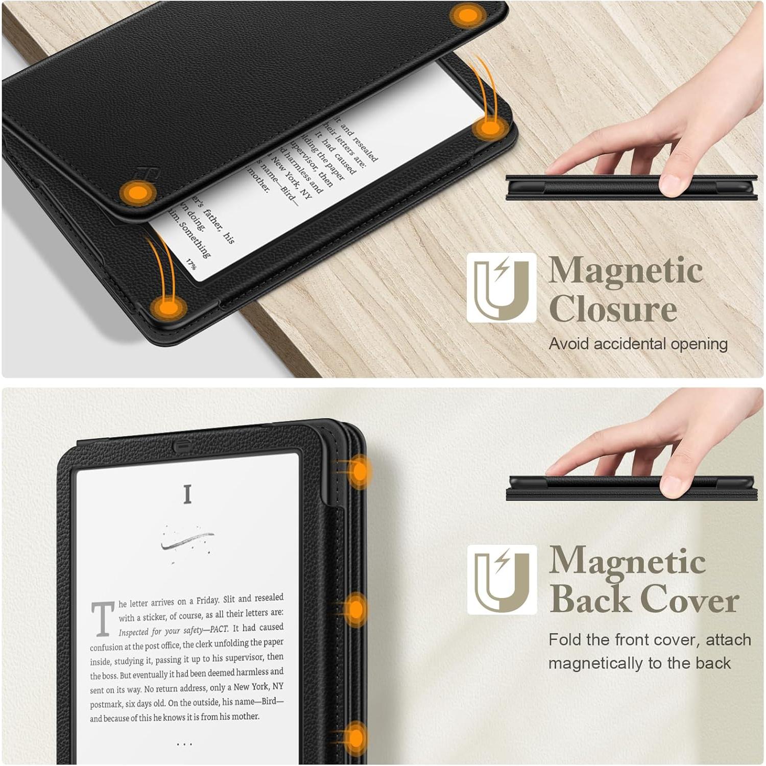 Funda para Kindle con función atril | Negra 