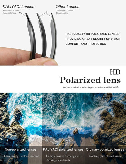 KALIYADI Gafas de Sol Polarizadas Unisex – Lentes UV400 para Hombres y Mujeres, Ideales para Manejar, Viajar, Pescar y Uso Diario