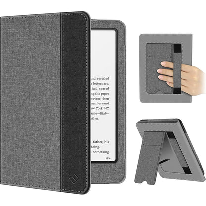 Fintie Case for 7"/6.8" Kindle Paperwhite(12Th/11Th Generation-2024/2021) and Kindle Colorsoft Signature Edition -Slim Foldable Stand Cover Auto Wake/Sleep for Paperwhite 2024, Denim Gray
