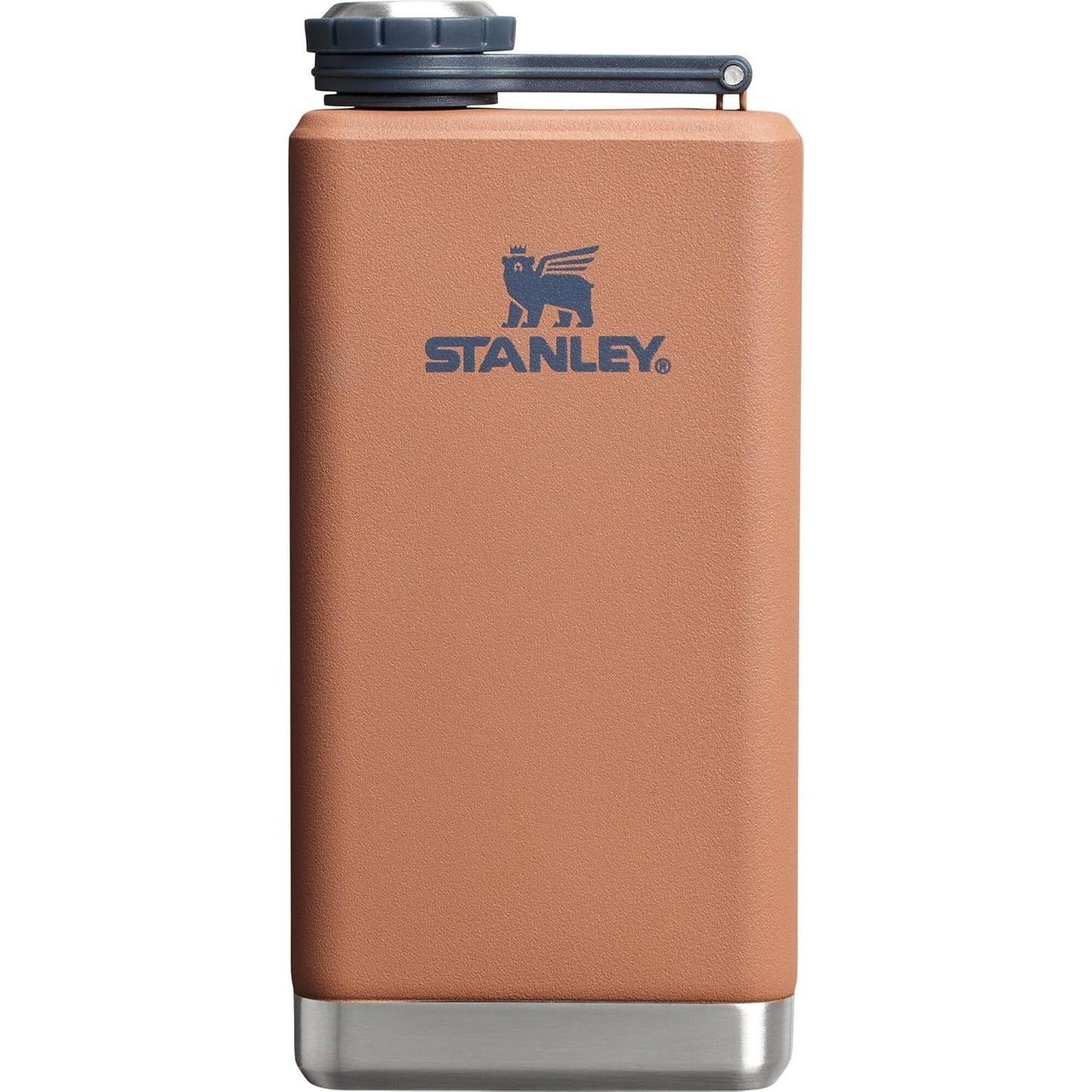 Adventure Pre-Party Flask 8 Oz | Leakproof Hip Flask | Hinge Connected Never Lose Cap | Insulated Stainless Steel Liquor Container | Bpa-Free | Hammertone Green