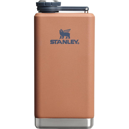Adventure Pre-Party Flask 8 Oz | Leakproof Hip Flask | Hinge Connected Never Lose Cap | Insulated Stainless Steel Liquor Container | Bpa-Free | Hammertone Green